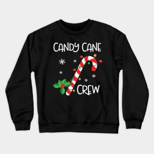 Candy Cane Crew Funny Christmas Lights Xmas Gift Crewneck Sweatshirt